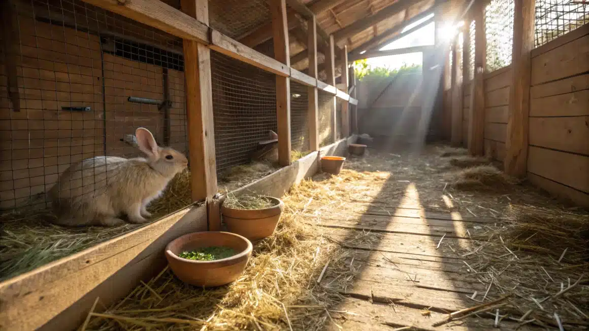 lumière naturelle en clapier de lapin